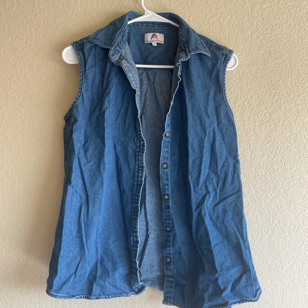 Jean button down